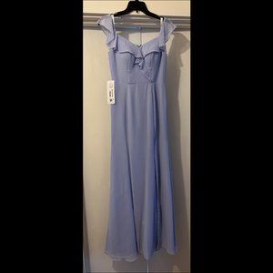 NEW Azazie Sophie Chiffon Maxi in Lavender, Size 2